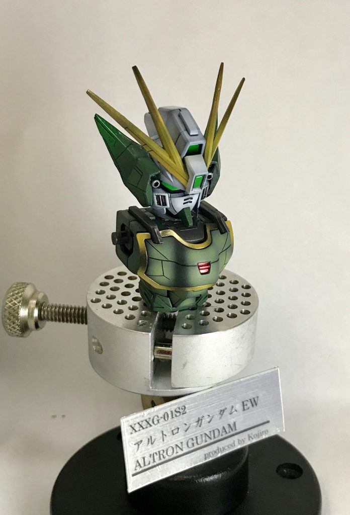 上半身塗装完了。部分的にメタリックを入れていい感じに。