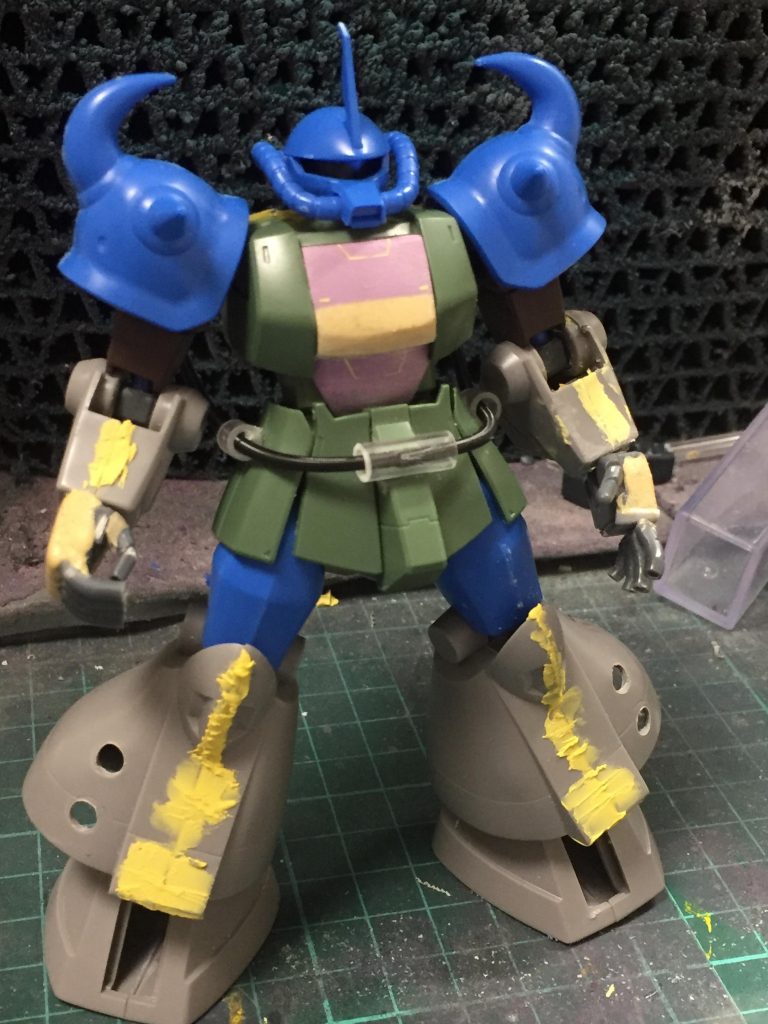 ベースキット:旧HGUCグフ HGUCザクⅠ
旧キット グフ飛行試験型
パイプはスプリングパイプ
手はビルドナックルの大を加工しました( ˙꒳​˙  )KPSランナーの意地を見よ