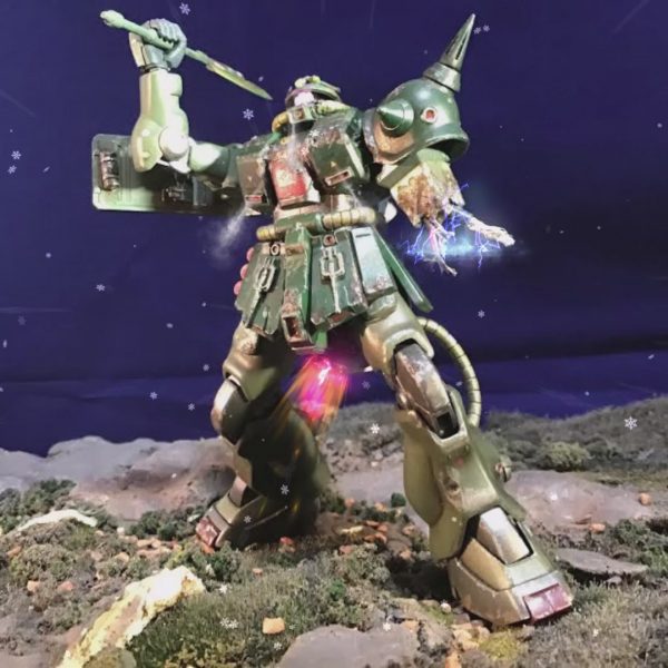 0080 ポケ戦　ザクⅡ FZ 　バーニーザクロールアウトから最後闘いまで(T_T)