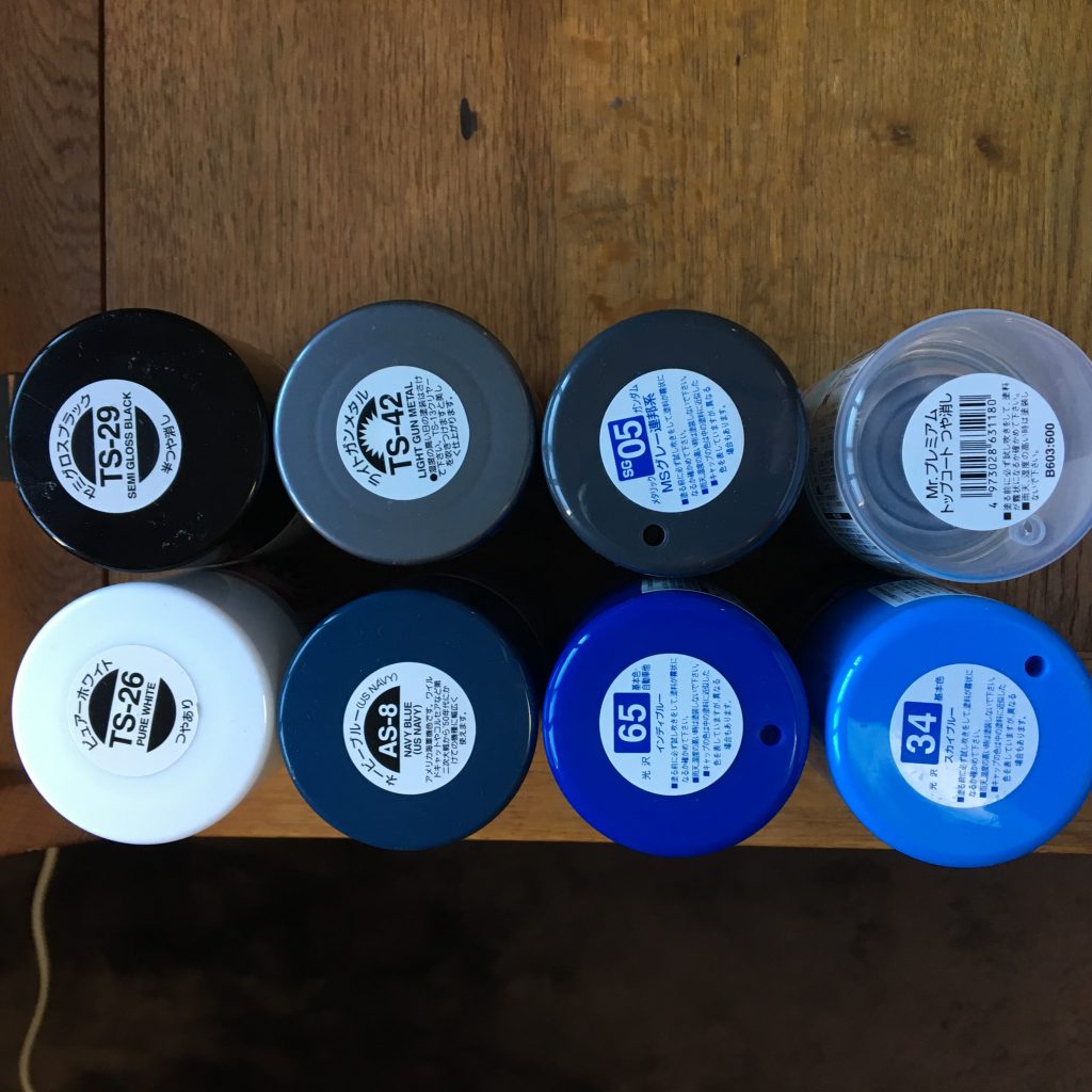 塗装に使った缶スプレー