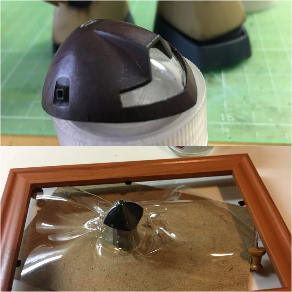 風防をヒートプレスで作成。意外にうまくできて満足