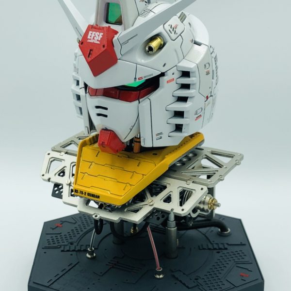ガンダムヘッド全面改修です。