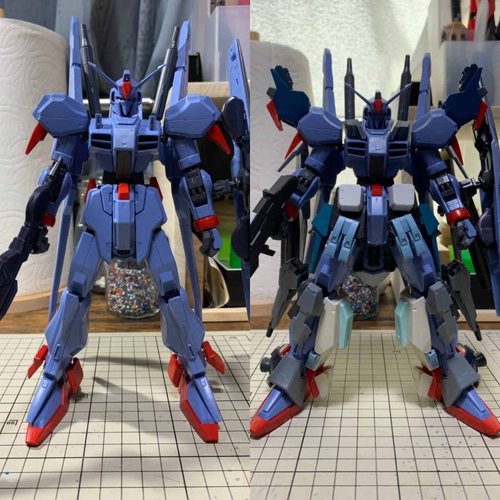 素組みとパーツ貼り付け後
細身の期待なのでボリューム出すのに苦労しました(´ω`)

ご覧頂きありがとうございました( •̀ᴗ•́ )/