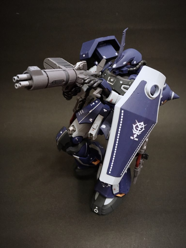 *4連装マシンガン*も色分けをしました。ちなみに今回の塗装は一切マスキングせずの全筆塗装となっております。(筆塗装は毎回だ)