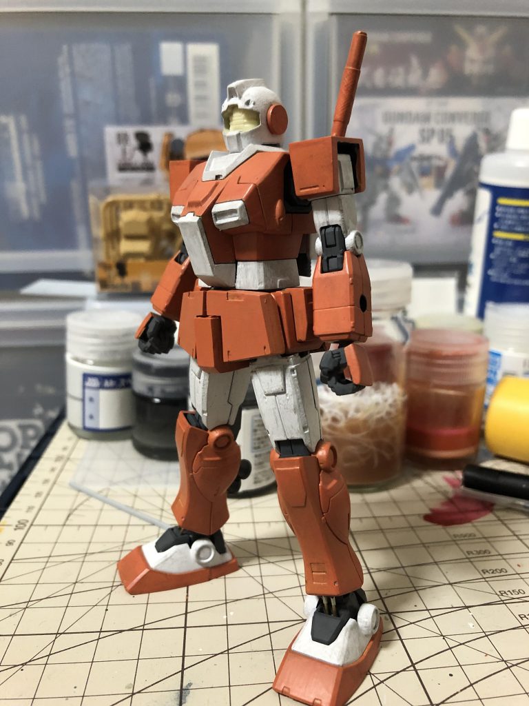 ホワイト部分本塗装。