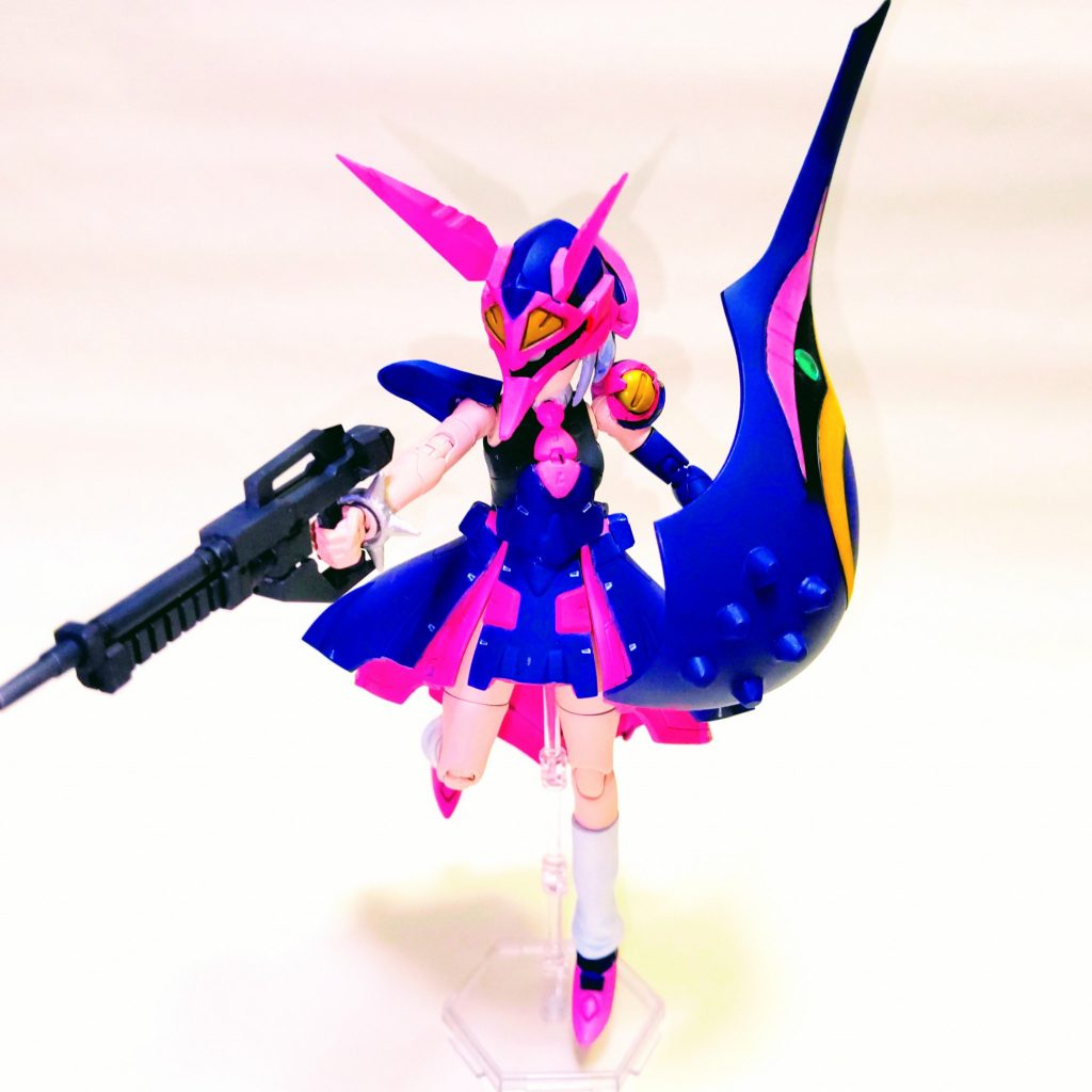 『ドッ娘ライフル』ドッズライフルみたいなw家の武器庫からバウンドドックのライフルに一番形状の似ていると思ったグレイズのライフルをちょい加工して持たせてみました。