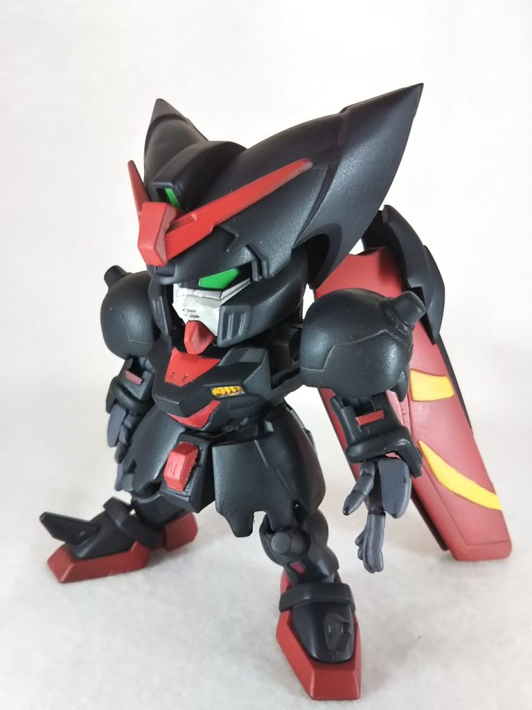 頭部 Gジェネマスターガンダム+SDCSガンダム
脚部 SDCSフリーダム
他 旧1/144

あとはCSフレームとシルエットブースターとを組み合わせて、SDフレームと同じくらいの大きさになるように製作しました。