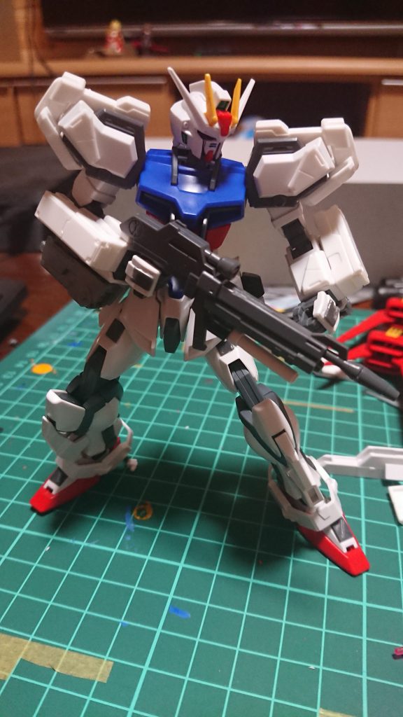 [武装]
・57mmビームライフル
 今までのG-EX系統の機体には見られなかったライフル。威力はMSならば一撃で落とせる程の威力、このライフルは対MS戦で使用される事が多く、隠密には適していない。