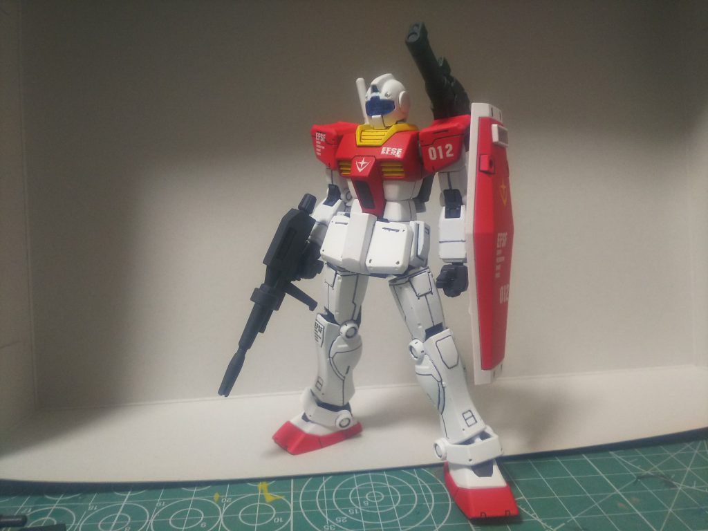 少し盛り盛り。
北米ガンダムのキャノンとビームライフル。