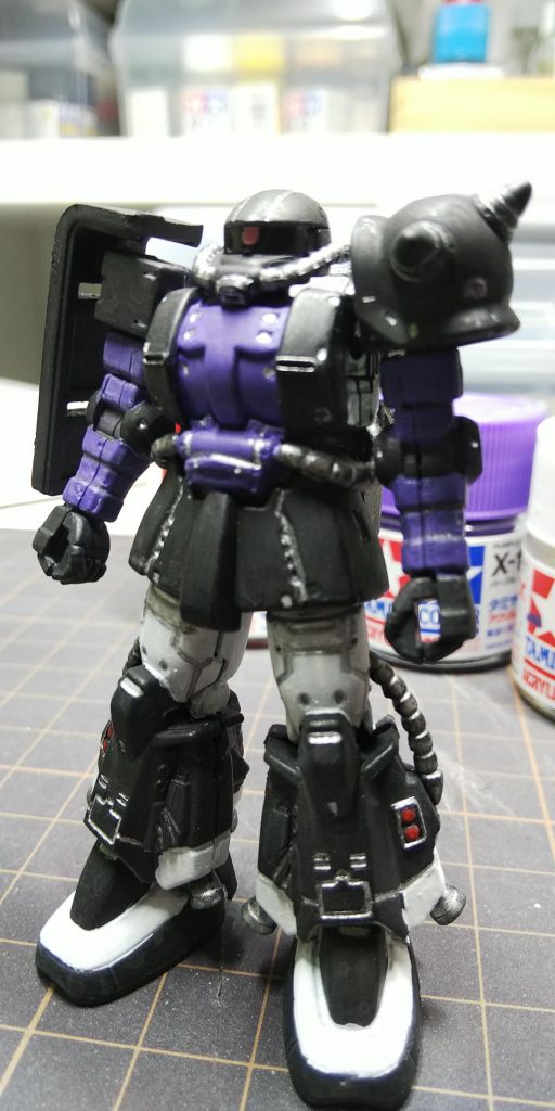 ガシャプラ　高機動型ザクⅡ–2枚目/制作者：フルアーマプドウ