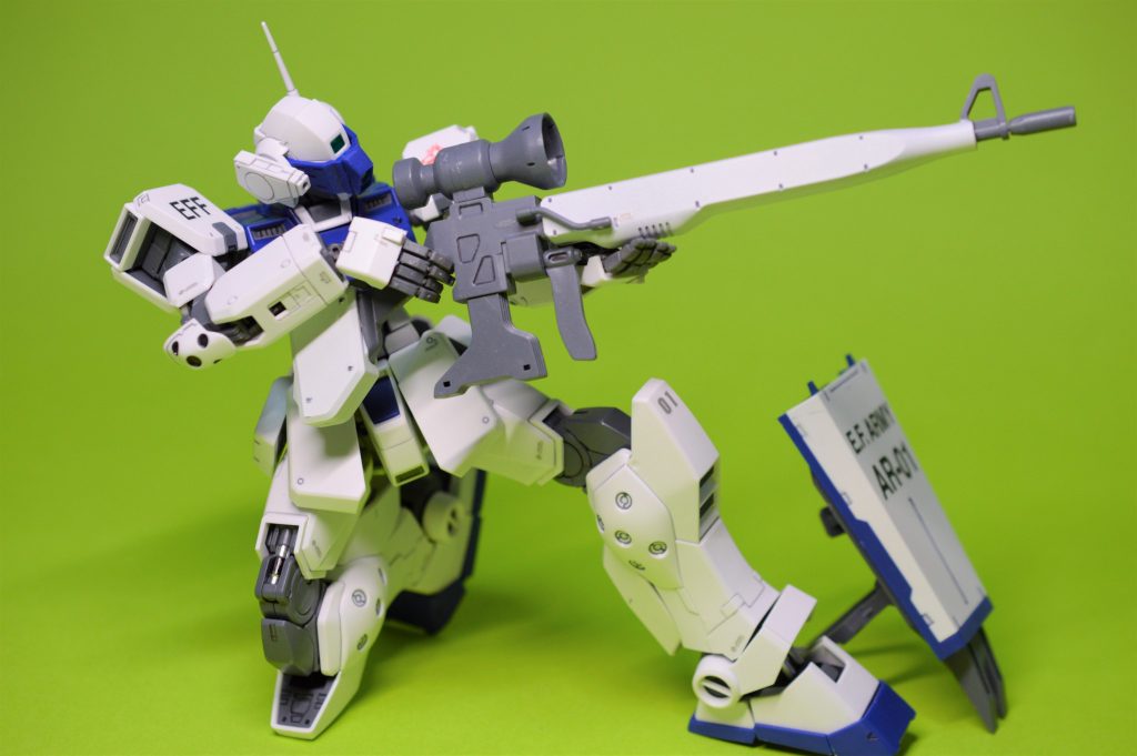 スナイパーライフルなど、一部塗装しています。