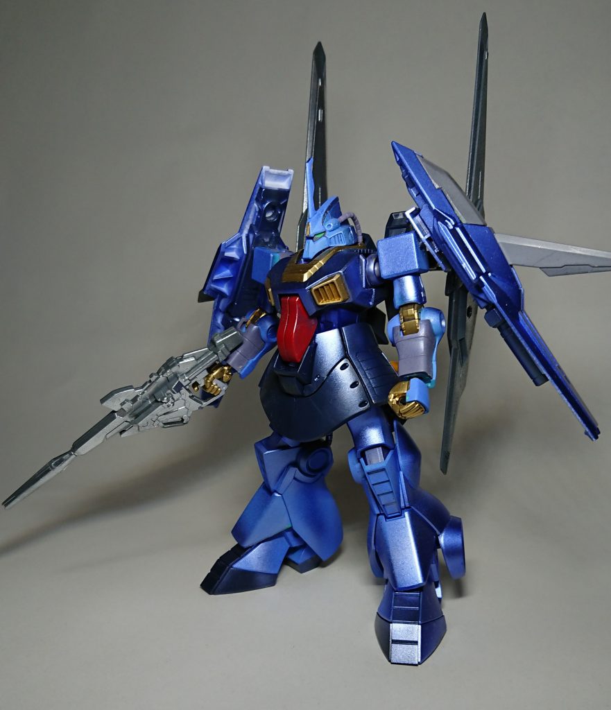 ディジェをベースにメテオホッパーとバインダーガンを使用。
メイン武装はビームマグナム。
ビームマグナムの高エネルギーで電装系をやられないように関節にはストライクフリーダムにも用いられた金色の関節を採用。ビームマグナムの要求出力に負けないエネルギーサーキットを採用したフレームを用いている為、マグナムを発射しても腕は壊れないだろうという設定。
（ビームマグナムとストフリの金色関節の設定は妄想のため、公式解釈と違ったらごめんなさい）