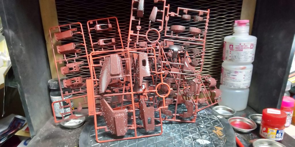 ランナー塗装からのケープ剥がし!