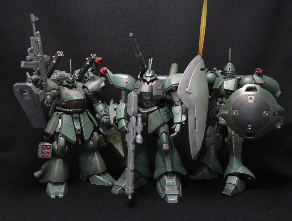 アクシズロイヤルガード小隊
・ゲルググ イエーガー NT試作実験機
 https://gumpla.jp/hg/264523 
・ギャン高機動型
・ケンプファー改
 https://gumpla.jp/hg/264519