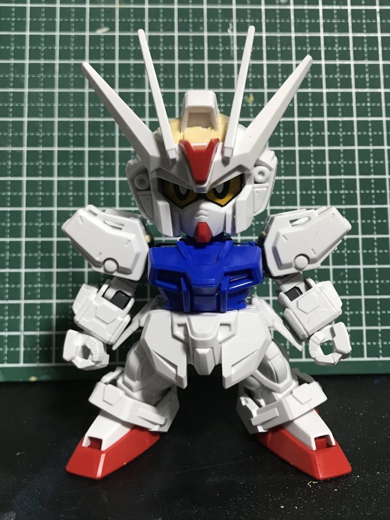 レジェンドBBのストライク劉備の頭部やBB戦士、BB戦士のビルドストライクなどを使用しました。