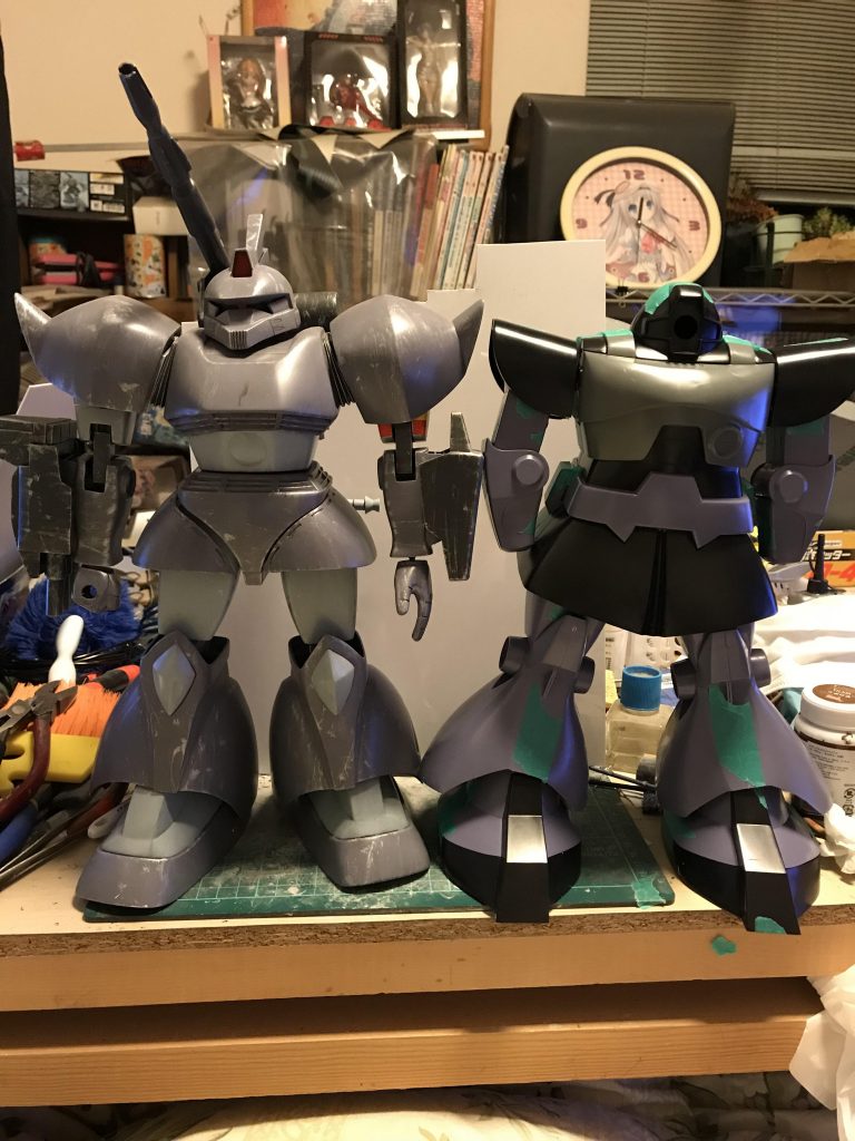 ゲルググキャノンとの比較。