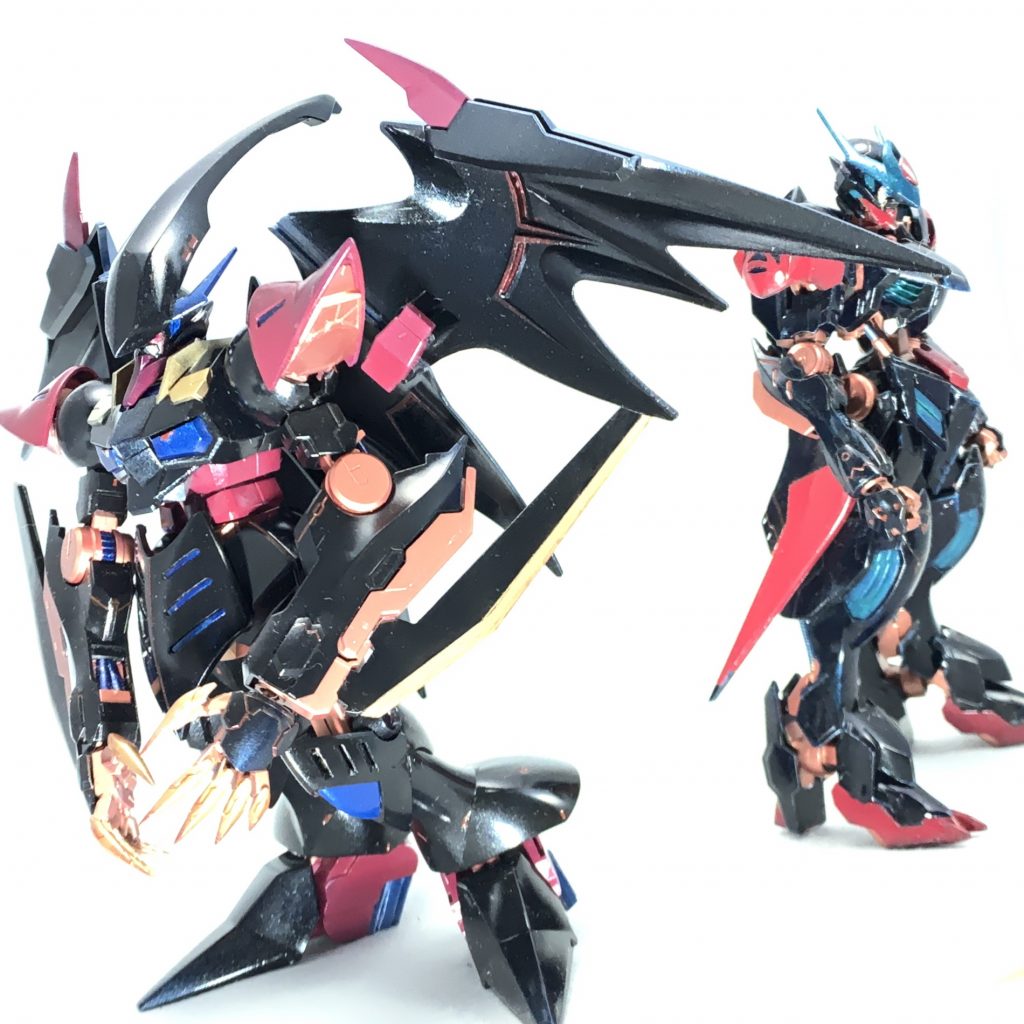 オラ設定としては、過去作「ルプス 蒼淵」の後継機なので、カラーリングを揃えました