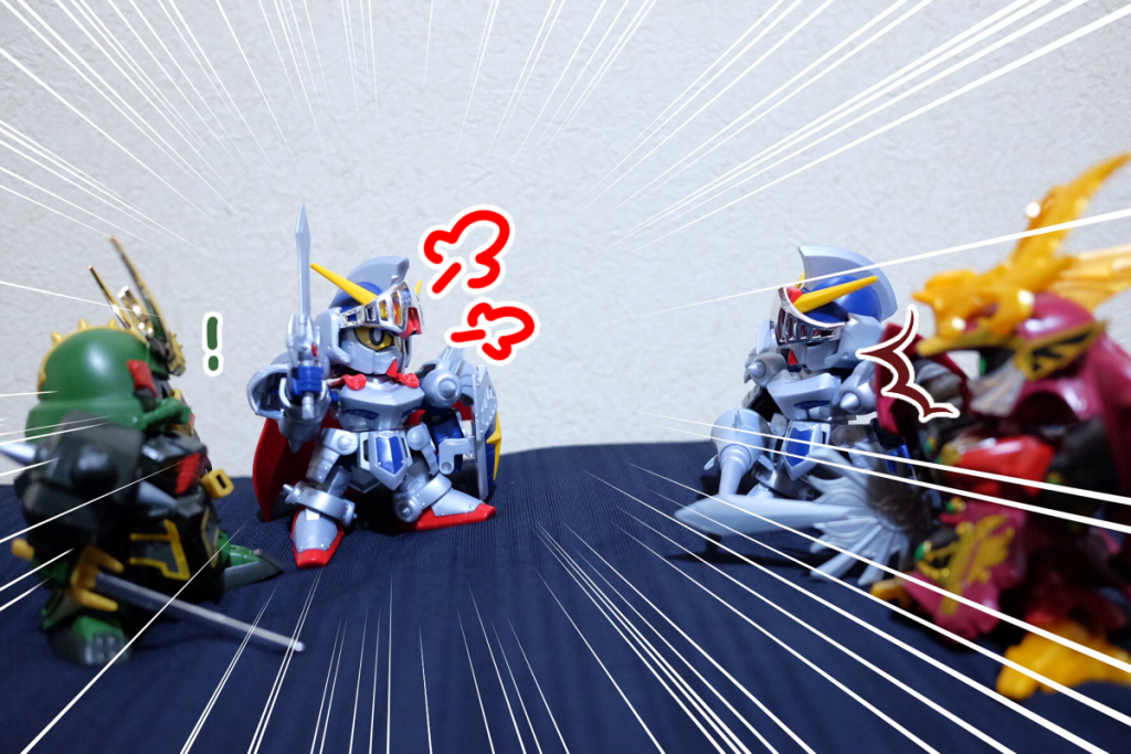 騎士:悪の道に進ませようなんて許さない! *殺駆頭は武者∀の保護者だぞ!*
司馬懿:ほ、保護者!?
殺駆:保護者になった記憶はないけどな