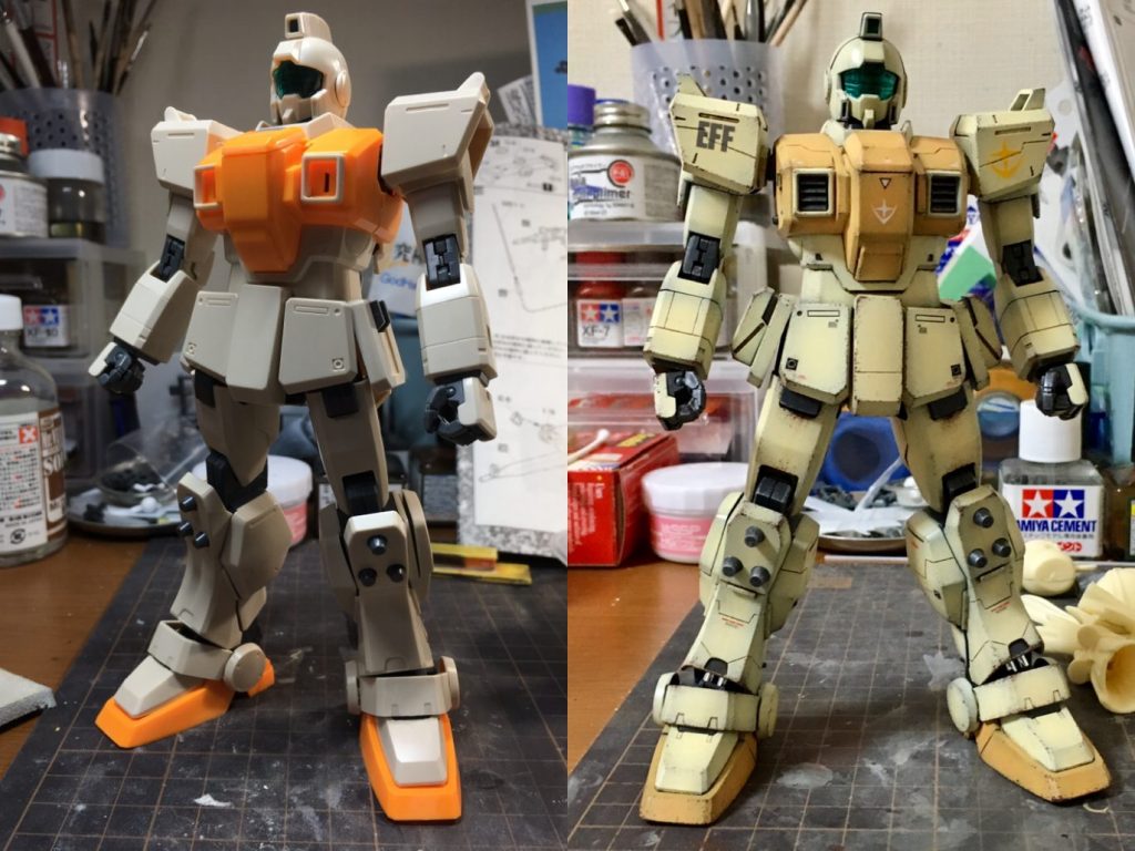 陸戦型ジム ウェザリング–2枚目/制作者：@fujii753