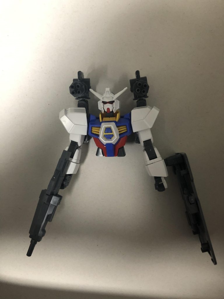 胴体のガトリング砲部分はコトブキヤのMSGセンチュリーガンを使用
HGBCバトルアームアームズのジョイントパーツで接続している