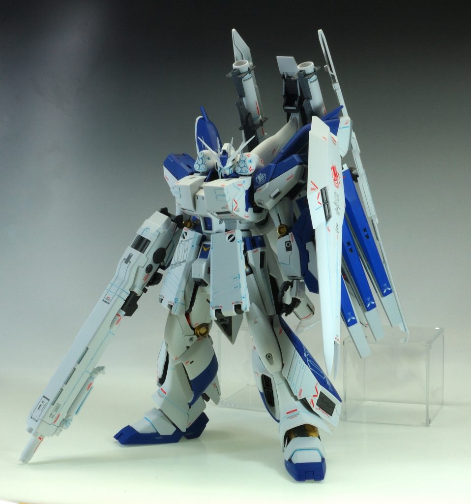 マスターグレード　Hi-νガンダム（HWS）　ハイパーメガバズーカランチャー装備型–3枚目/制作者：@sary19720910