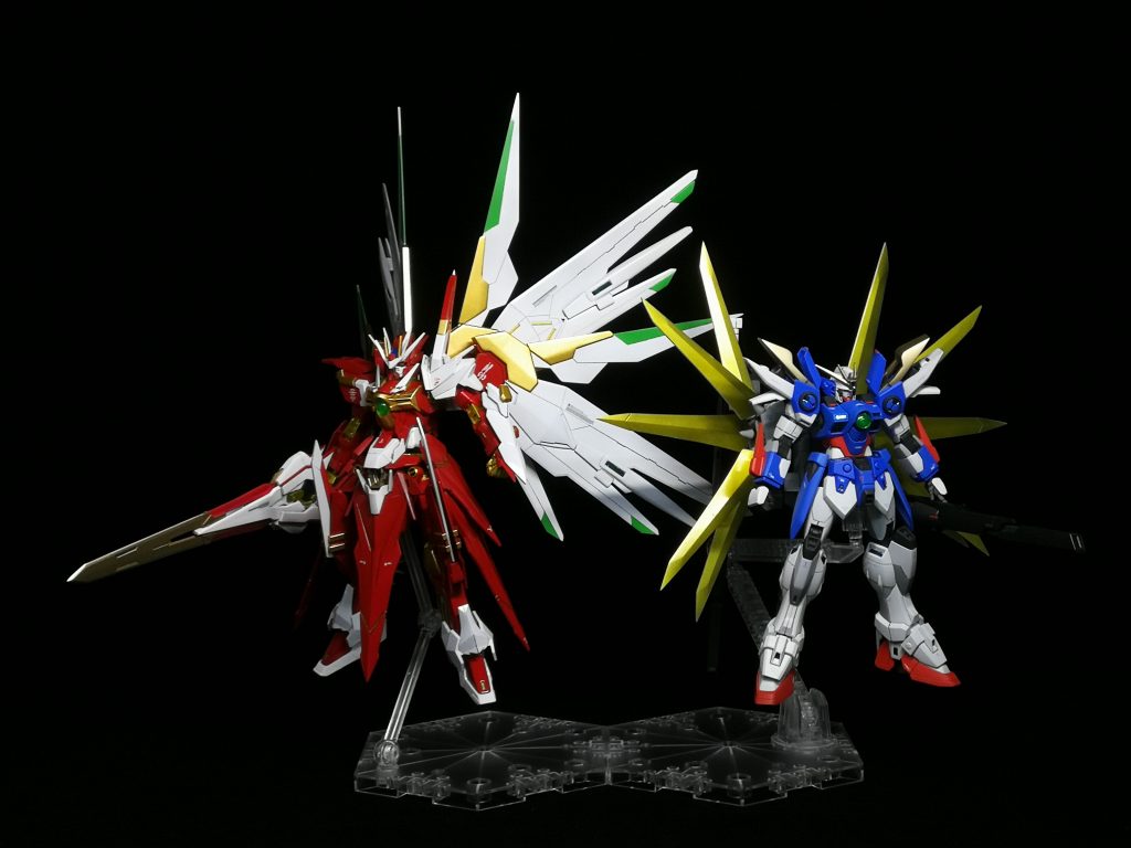 羽繋がりで以前製作したプロミネンスガンダムとブンドド!!
自分で作ったオリガンを戦わせるのはロマンありますね~(о´∀`о)
今回は思い付きと単純な製作で、面白い物が出来たと思います♪
最後まで観覧いただきありがとうございました!!