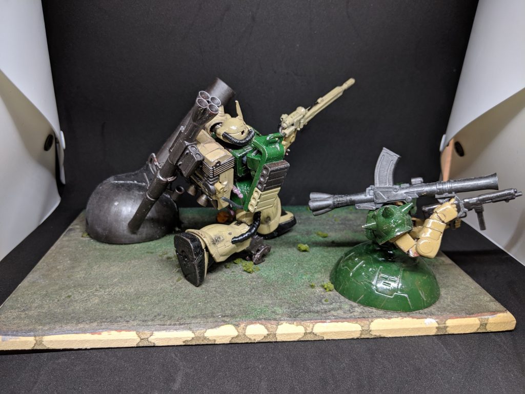 ジオラマ作品「残党軍の抵抗」–3枚目/制作者：@reizublue