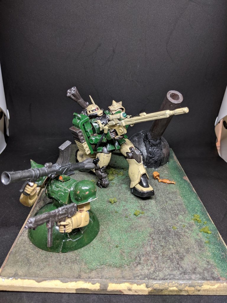 ジオラマ作品「残党軍の抵抗」–4枚目/制作者：@reizublue