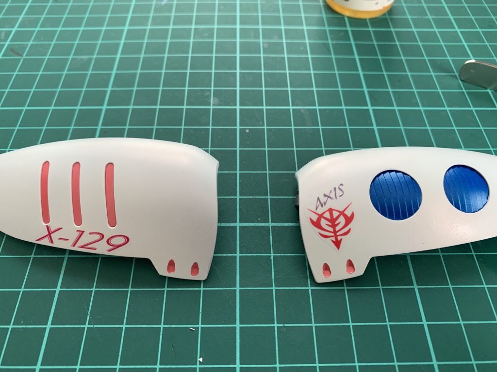 自作デカールを貼ってからウレタンクリアーGP2でコート