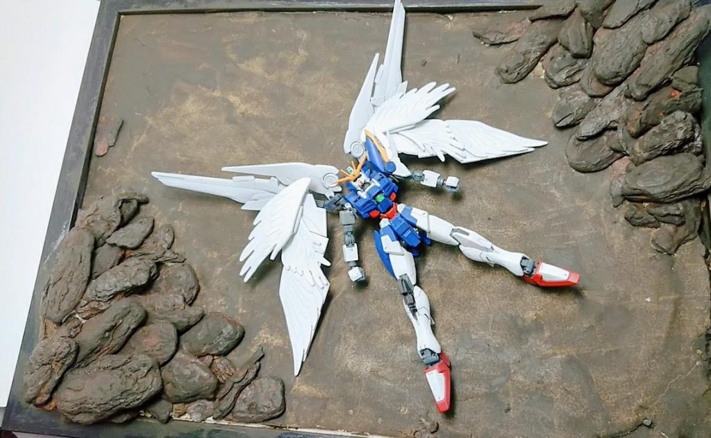 今回メインのジオラマ
劇中の海底イメージで作りました