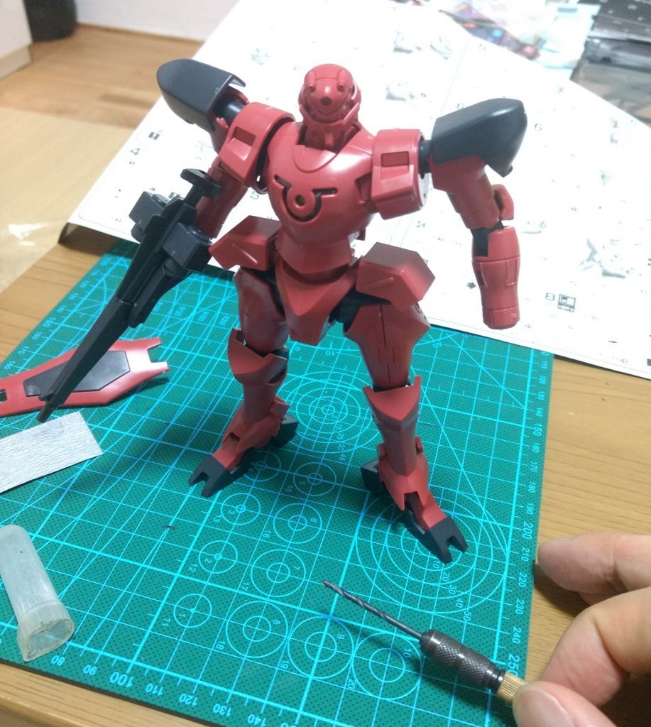 素組。
極力成型色をそのまま使います。