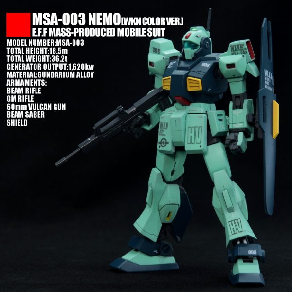 HGUC ネモ(WKN所属機)｜しょぼんぬさんのガンプラ作品｜GUNSTA（ガンスタ）