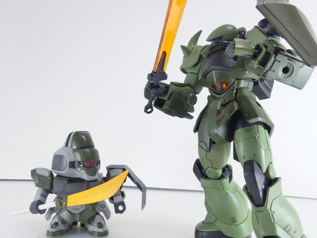 チュートリアルミッション：GBNにダイブして最初に行われるミッションでは、歴代ガンダム作品の第一話をモチーフにした戦場でNPD機が待ち受ける。マグアナック・NPDカスタムと。飛び道具を持ってこなかったことを後悔するキルシュ。