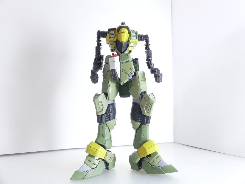 ロ「･･･しかし、ここはガンプラ作品投稿サイト・GUNSTAであろう？
GUNSTA管理人様は、「筆者になら任せられる」とこれを送ってきたのだろう（厳正な抽選です）！？

･･･ならば、塗装だ！何か別の色のパーツが付いている気がするがそれについては後編で説明させてもらおう。どちらかと言えば「裏技」である！
なお、筆者のRG恐怖症と筆塗りスタイルもあり、下から順々に組み上げているところ･･･正直２週間はかかった」