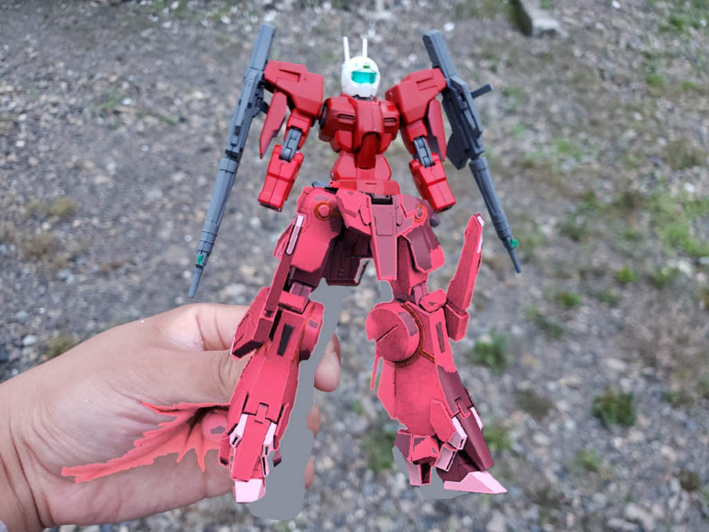 シルヴァバレトサプレッサーの脚を付けたら、何とか形としてはいい感じになるのかなと思って合成しました。