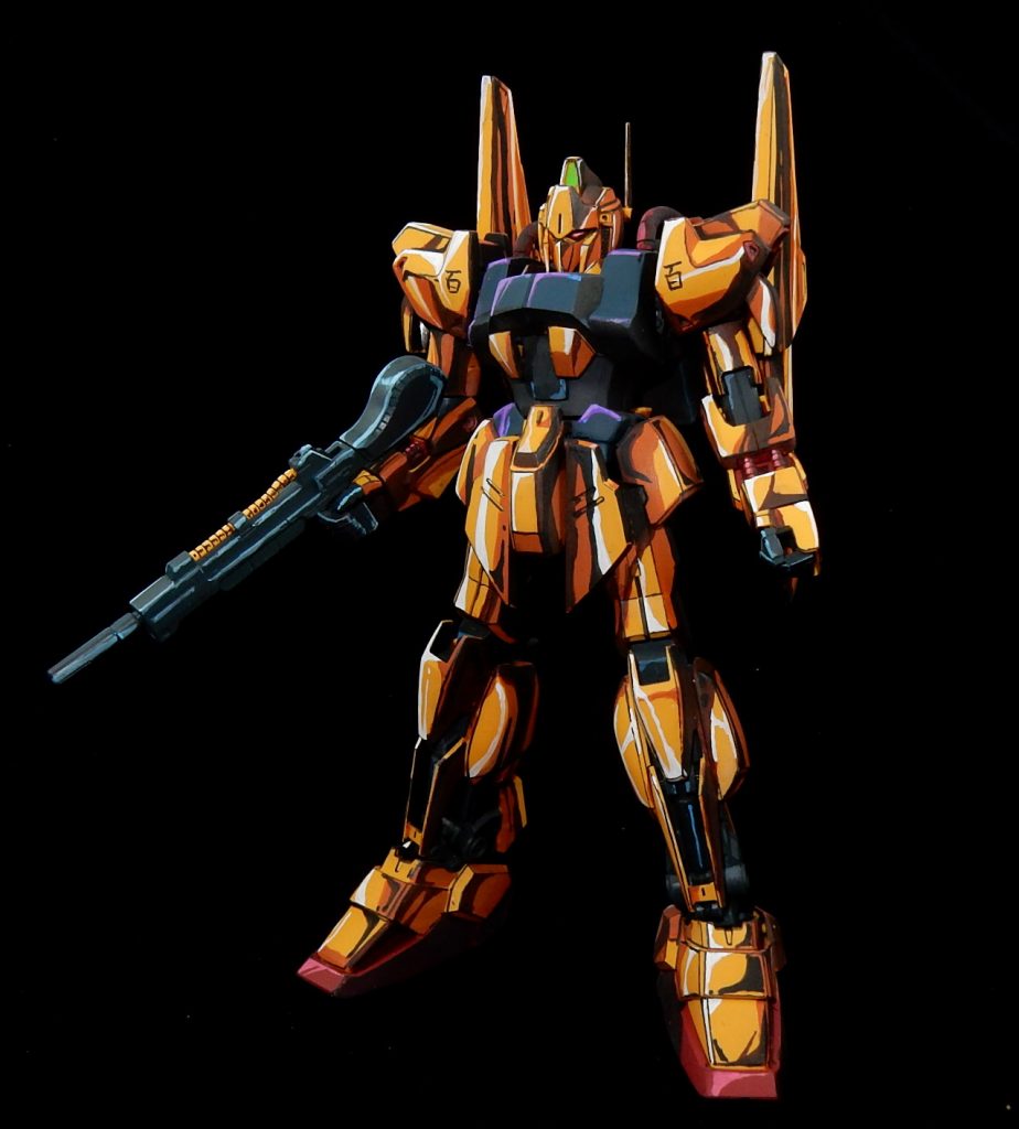 MG百式1.0 ワカメ影アニメイラスト風 バリュートシステム&メガバズーカランチャー付き–6枚目/制作者:今日