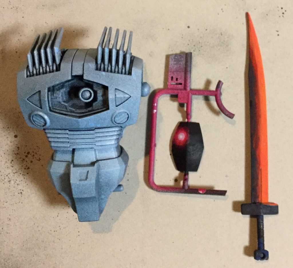 色塗りしながら組み立て中