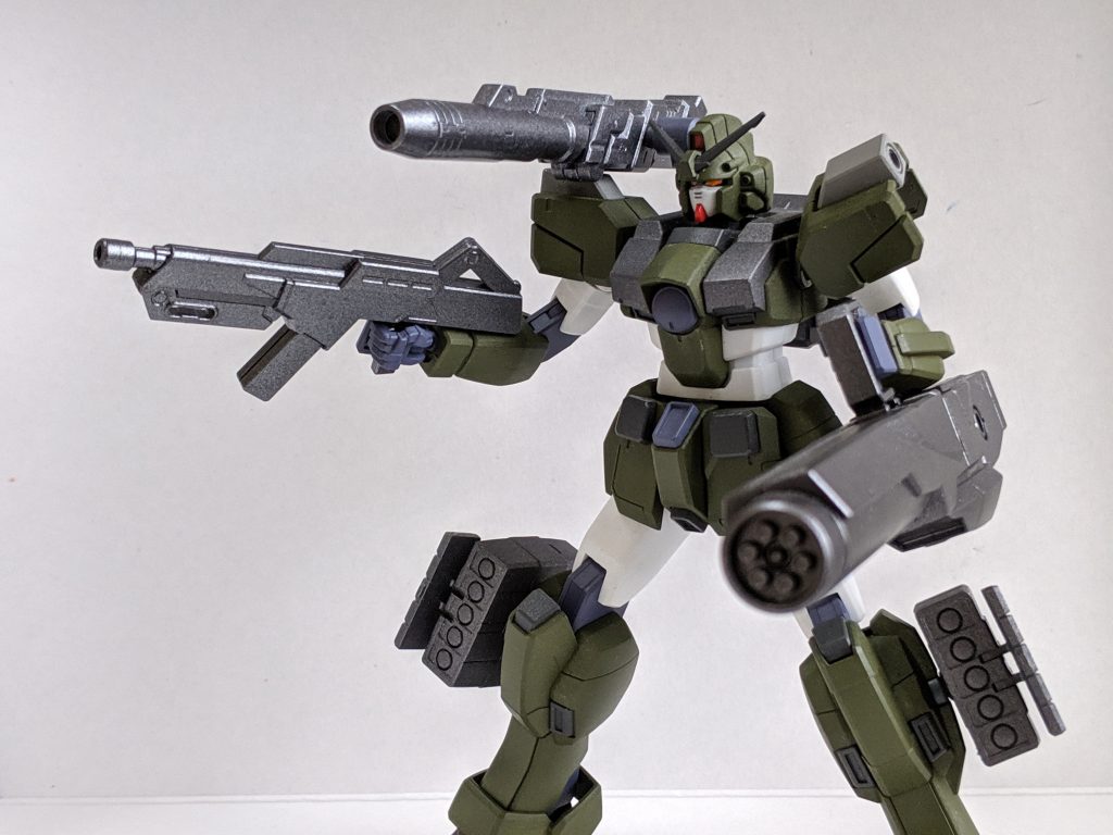 全弾発射！
長距離射撃担当というよりも、中近距離での火力支援担当になりそうです。
武器はともかく、頭の合わせ目は消したほうがよかったなぁ…