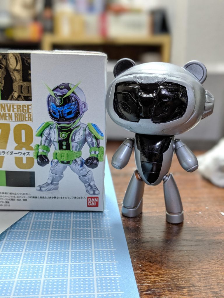 仮組み中。コンバージのパッケージと一緒に。