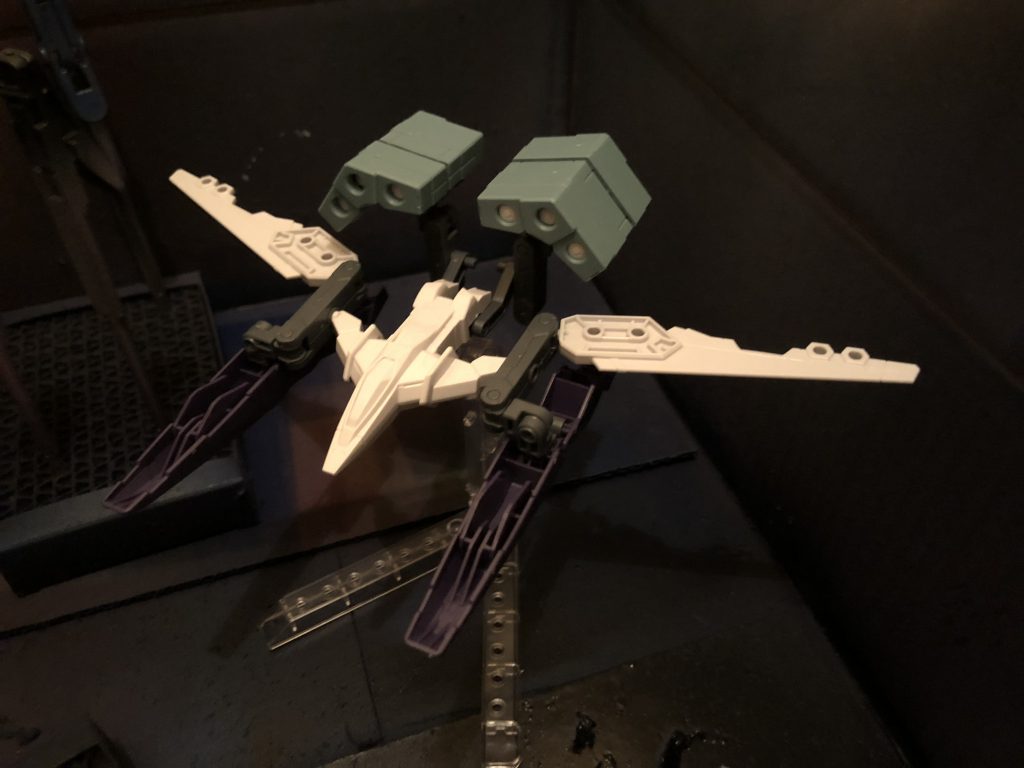 ガンプラバトルアームズとHWS&SVカスタムウェポンセットの組み合わせでGディフェンサー風に