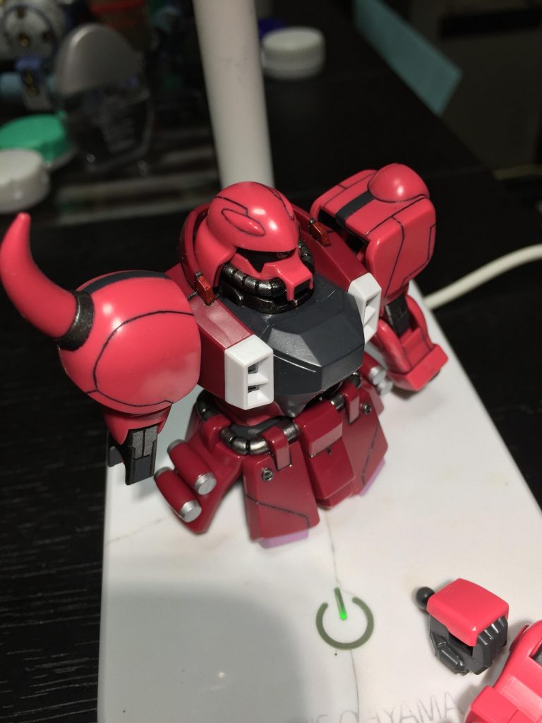 合わせ目を利用して、肩にオリジナルラインを追加^_^