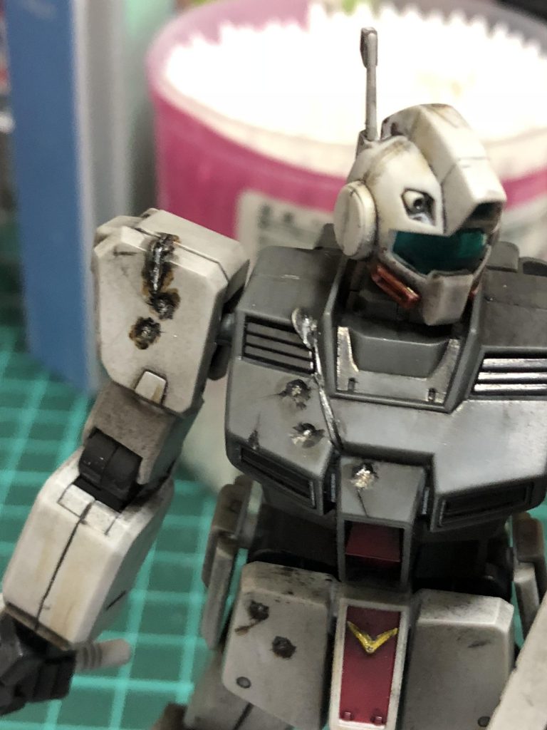 被弾痕 練習しまくりです。