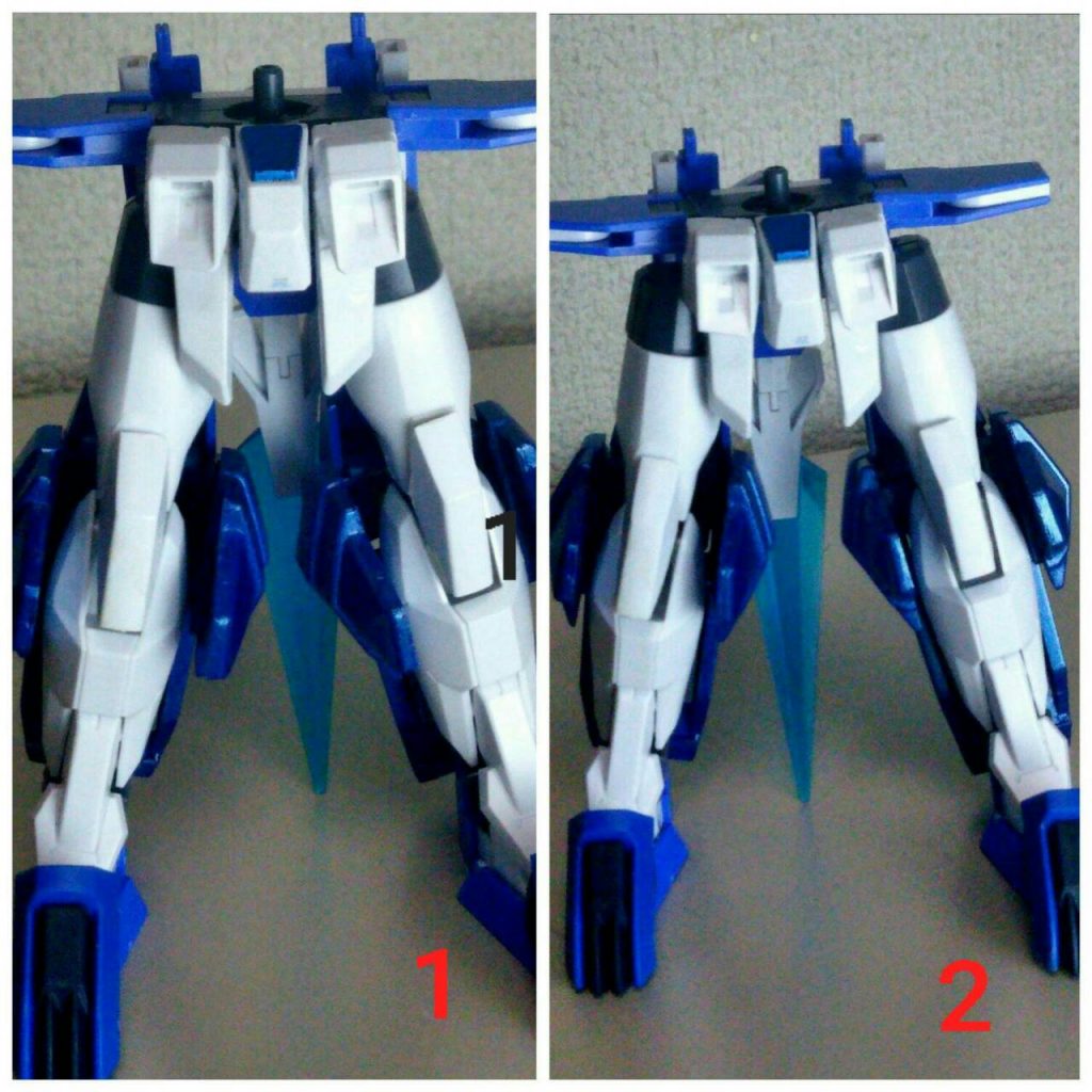 1通常時の足。
2開いてる時の足。