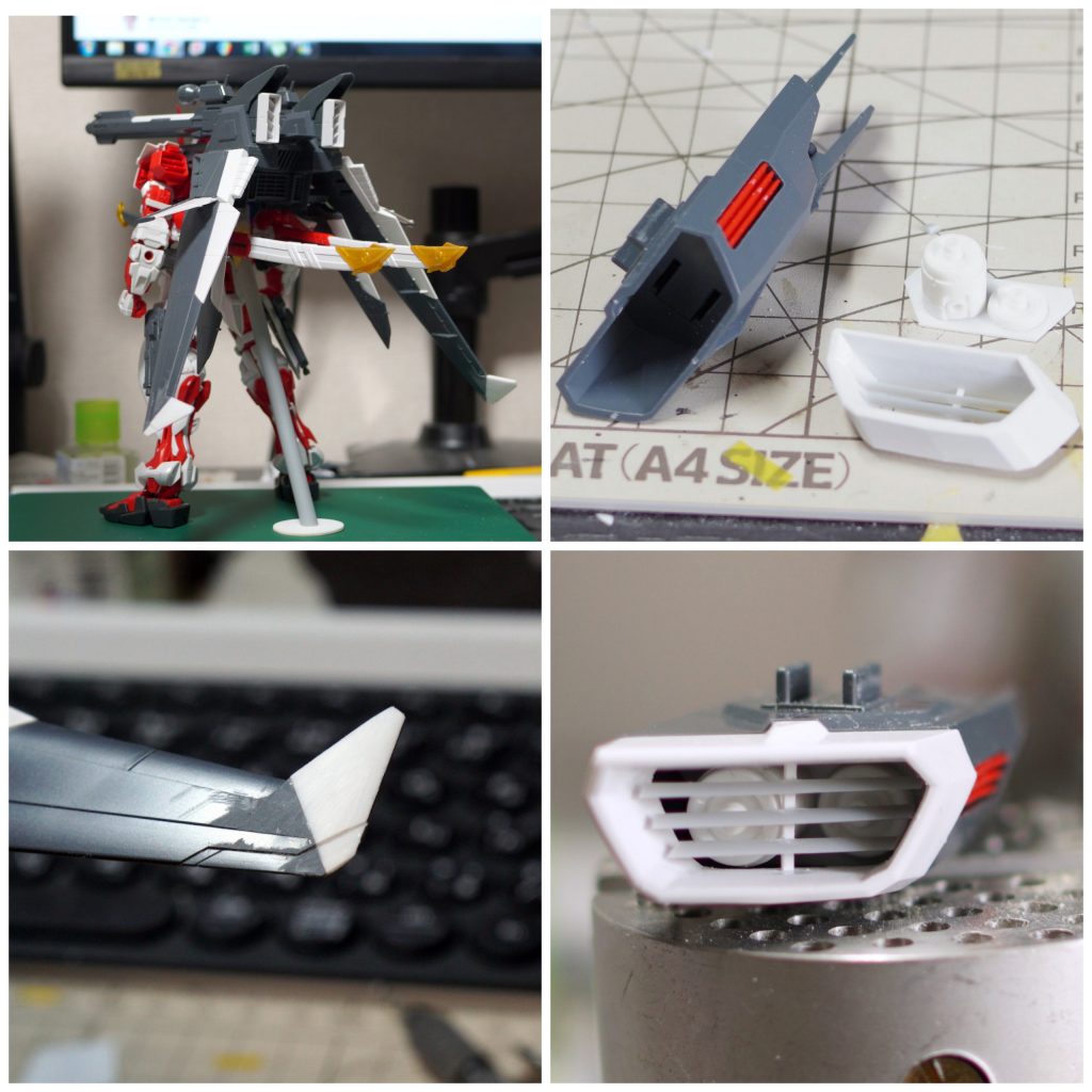 主翼下のブースターの位置変更、フィンの新造、主翼の形状変更等の改修を行っています