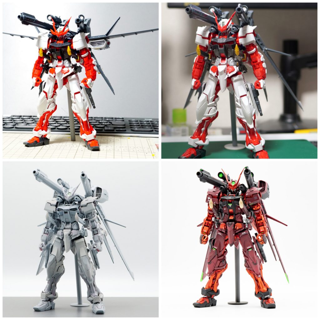 素組みから完成まで
アストレイの細マッチョなプロポーションを活かしながら製作を行いました