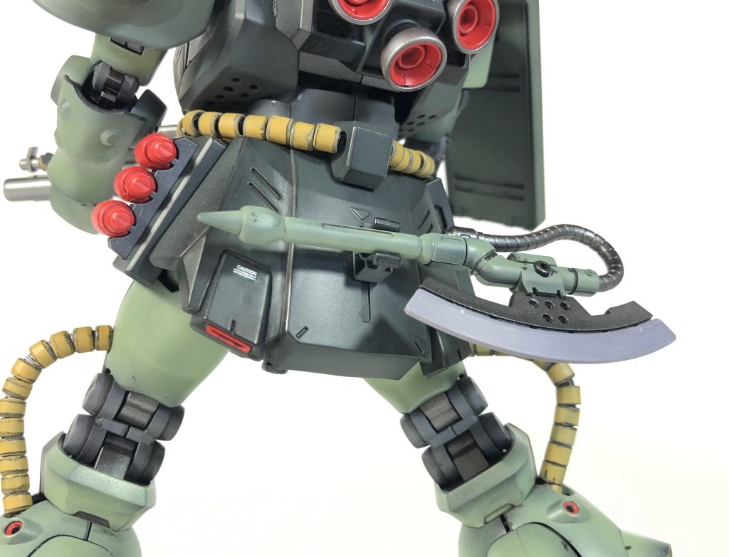 腰回りも自作の動力パイプです。