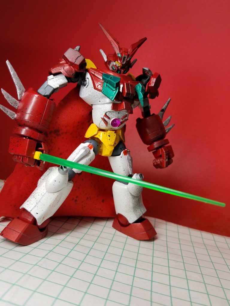 そしてガンダムという事でサーベルも用意
ゲッターソード!
サーベルに機体のゲッター線のエネルギーを剣状に生成した武装だ!
実剣が効かない敵を熱したナイフでバターを切るように切り裂くぞ!