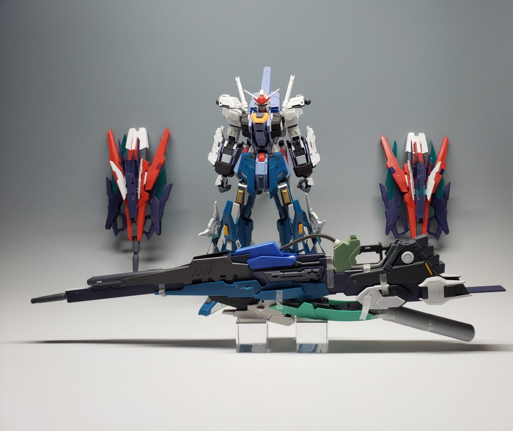 塗装前状態です。一部変更している部分もありますが、どんなパーツを使ったのか分かると思います^^