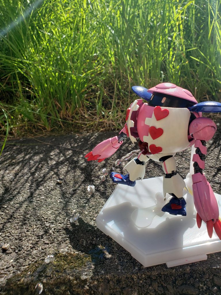 おめシスの動画内で頭だけになったリオちゃんが水を噴射するという荒業をギミックとして作ってみました。