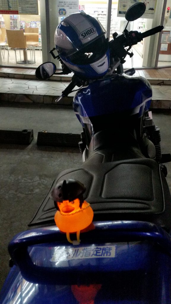 バイク装着イメージです。ほのぼのします。